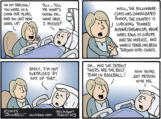 Poltical cartoon: A Refreshing Respite for the Masses