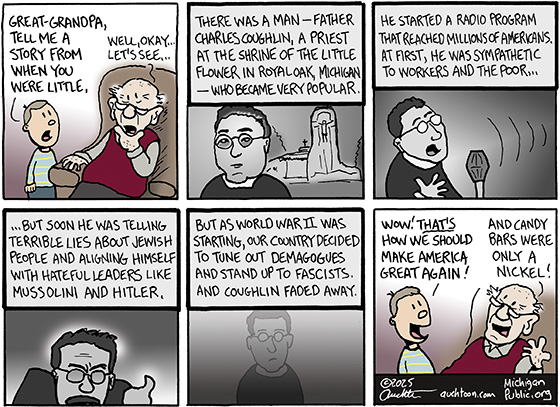 Political cartoon: History Lesson