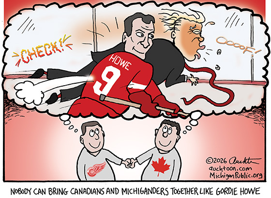 Poltical Cartoon: Gordie Howe Brings Us Together